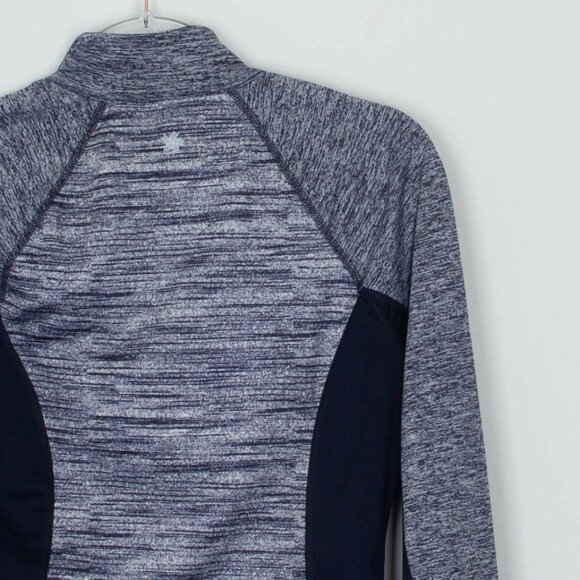 Tek Gear Womens Warm Tek 1/4 Zip Pullover Fleece Top Size S Blue Running Hiking - Picture 6 of 6